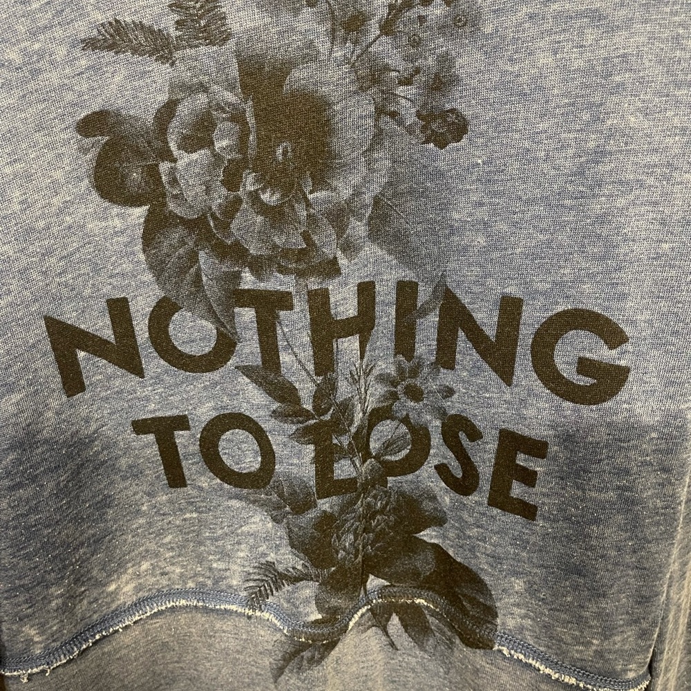 Blue lightweight sweatshirt
